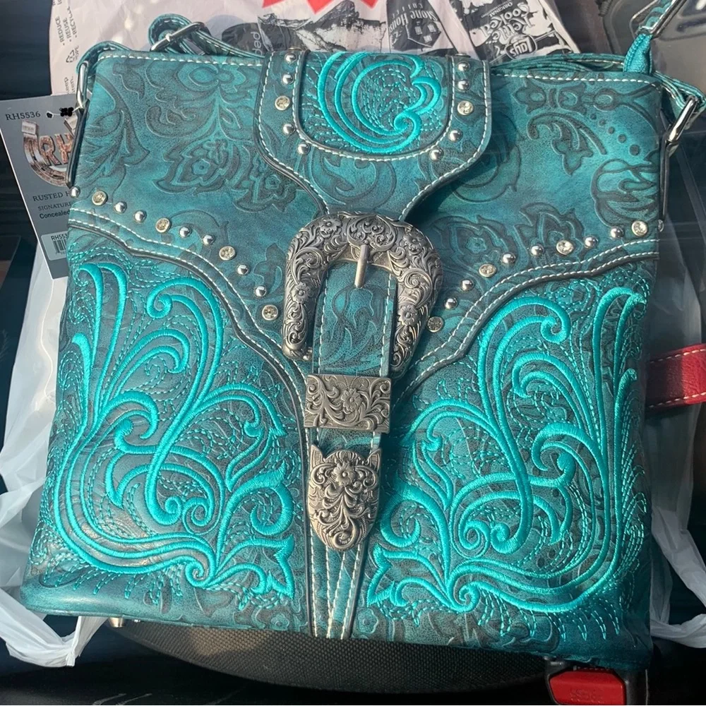 Turquoise Western Purse - Picture 1 of 16